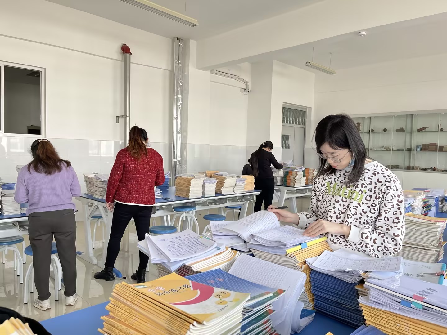 以常规抓教学 以检查促提升﻿——小学部3月份教学常规检查